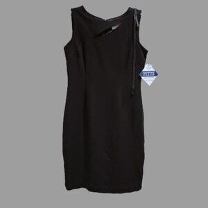 NWT Danny & Nicole Black Dress with Keyhole Cutout: Size 10P